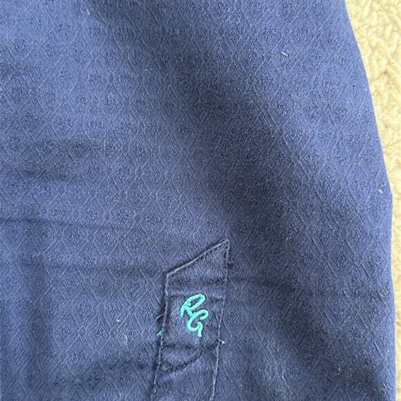 Robert Graham Men’s Textured Fabric Flip Cuffs Long Sleeve Button Down Shirt XL - Picture 7 of 13